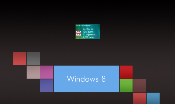 Stop Smoking 2.2 gadget for desktop.