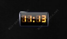 Dark digital clock gadget - a dark digital clock widget for your desktop.