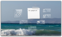 Download Glass Gadgets Pack - a set of gadgets for your desktop.