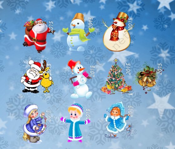 Gadget Christmas characters on your Windows desktop.