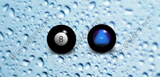 Magic Ball sidebar gadget for windows 7.