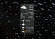 Weather widget for Windows 7 desktop.