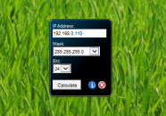 CIDR Calculator - Gadget for calculating CIDR address range by IP address and subnet mask.