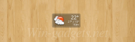 Weather gadget on your desktop.