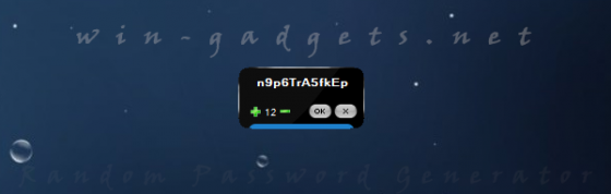 Complex password generator for Windows 7