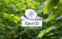 Eject CD widget